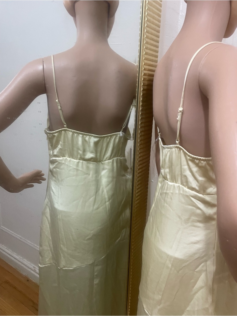 wild fable Pale Yellow Satin Slip Dress - Picture 7 of 10
